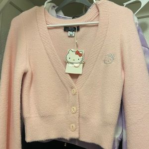 Hello kitty pink soft cardigan